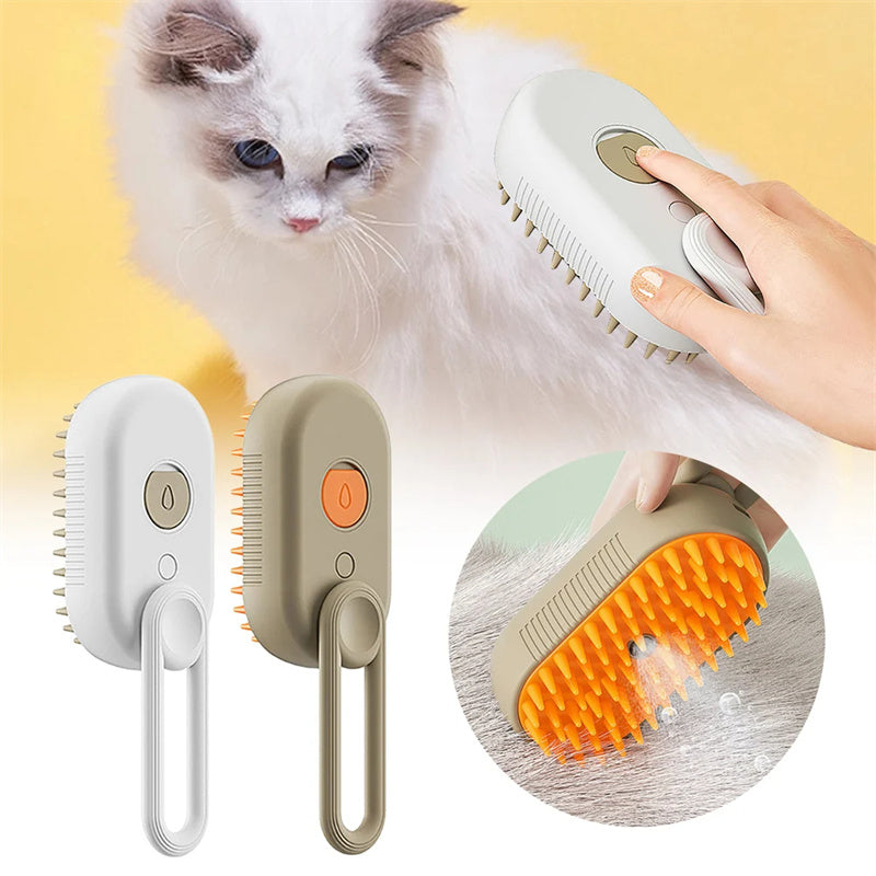CalmCat™ 3-in-1 Steam Grooming Brush