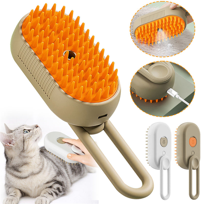 CalmCat™ 3-in-1 Steam Grooming Brush